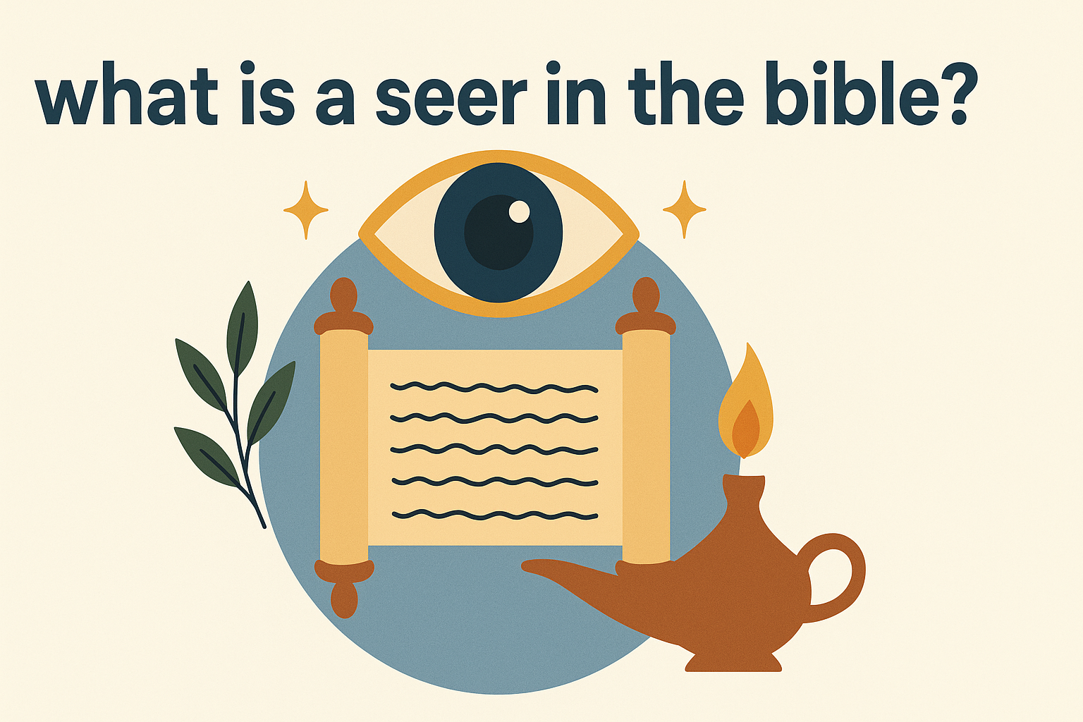 Cartoon illustration representing what is a seer in the bible