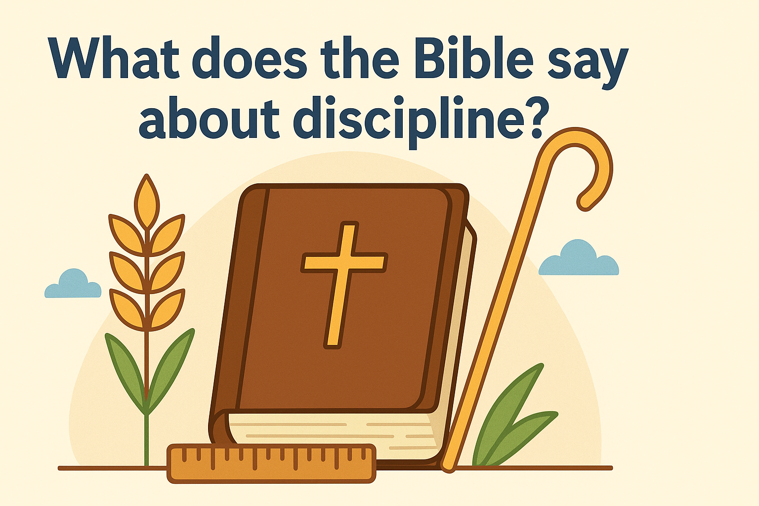 Cartoon illustration representing what does the bible say about discipline