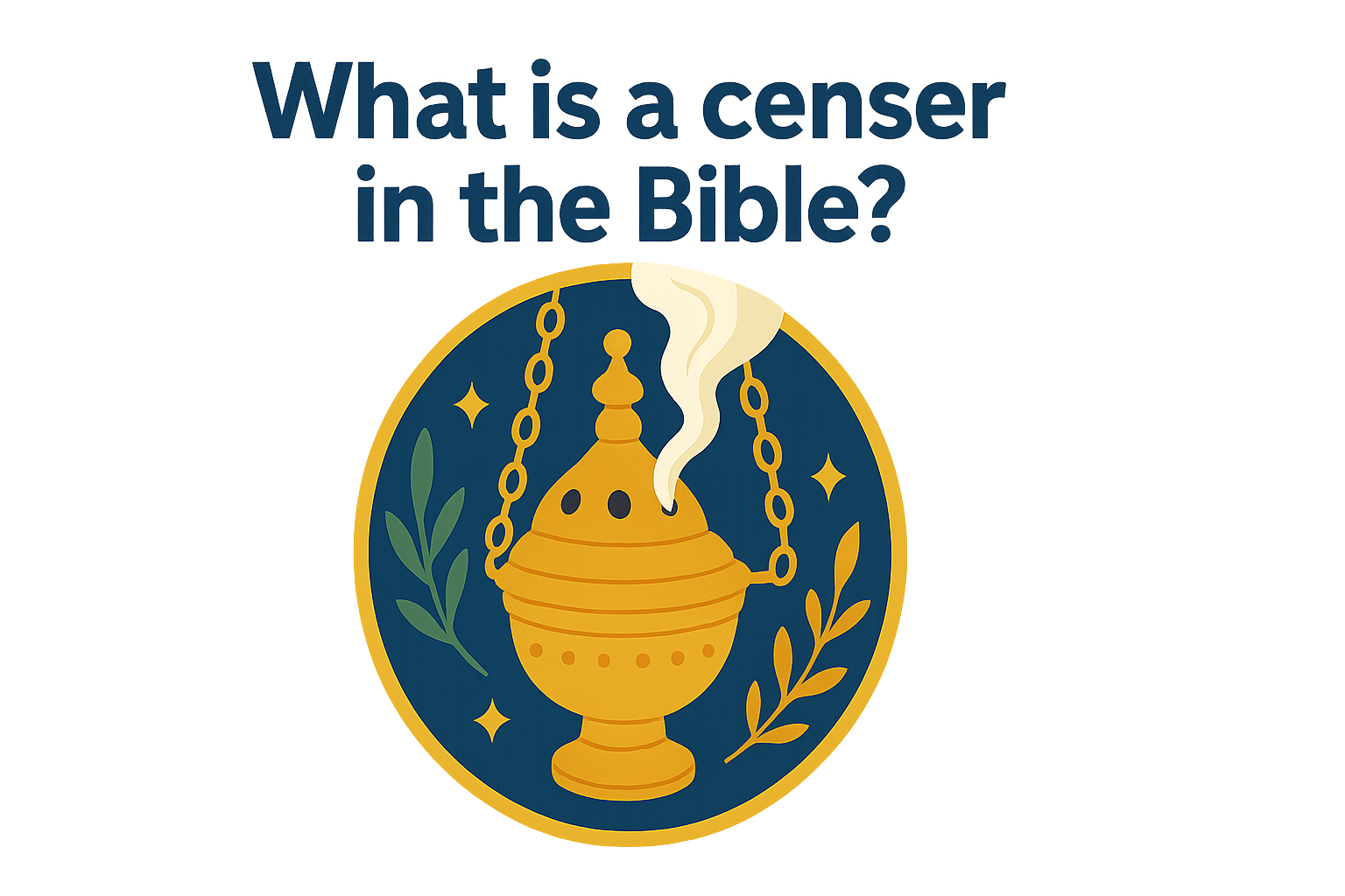 Cartoon illustration representing what is a censer in the bible