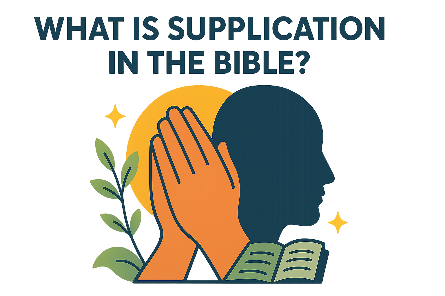 Cartoon illustration representing what is supplication in the bible