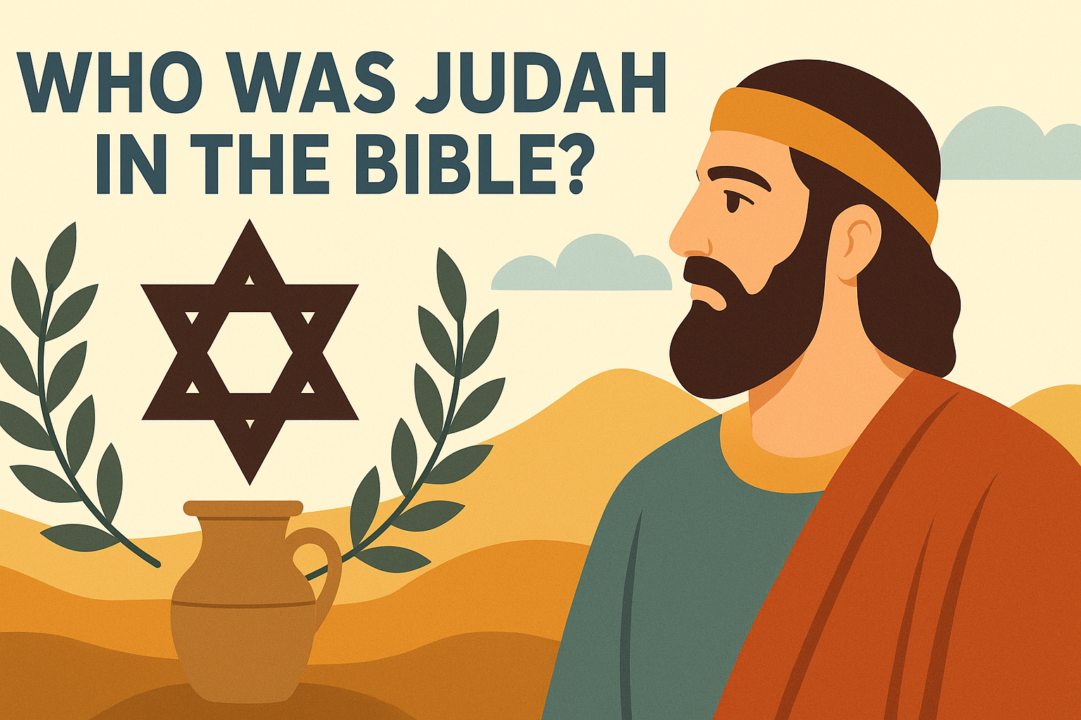 Cartoon illustration representing who was judah in the bible