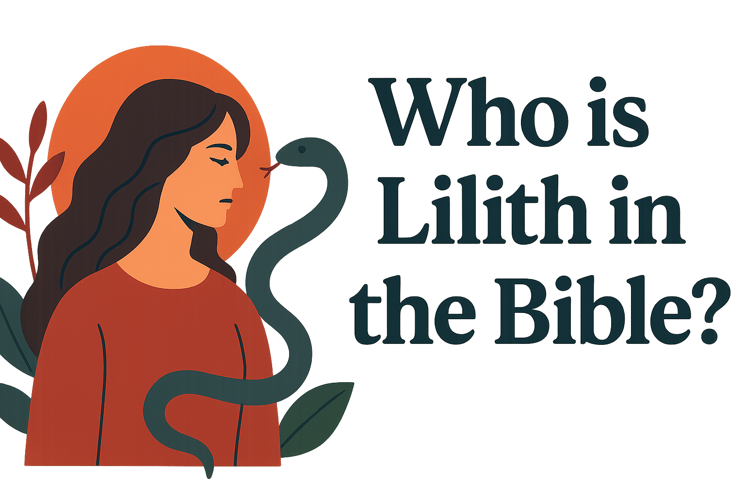 Cartoon illustration representing who is lilith in the bible