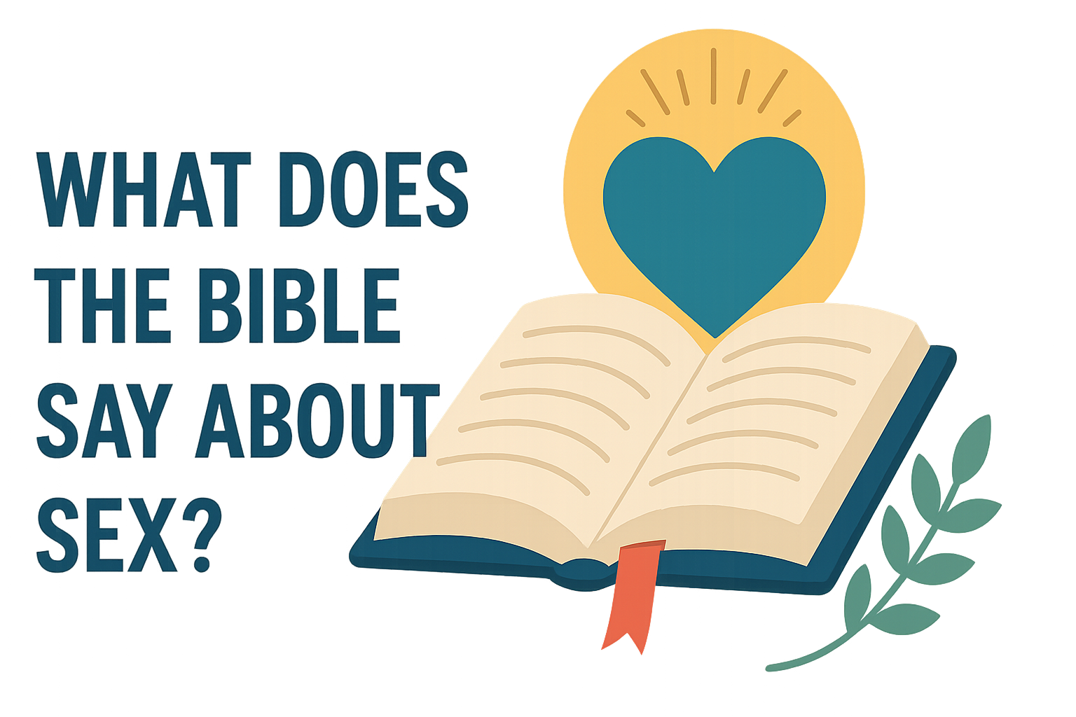 Cartoon illustration representing what does the bible say about sex