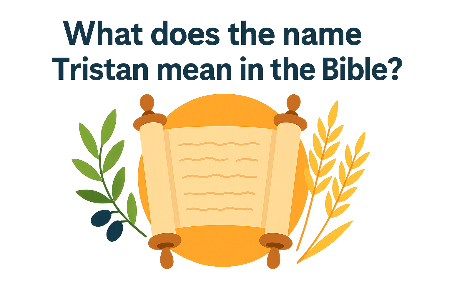 Cartoon illustration representing what does the name tristan mean in the bible