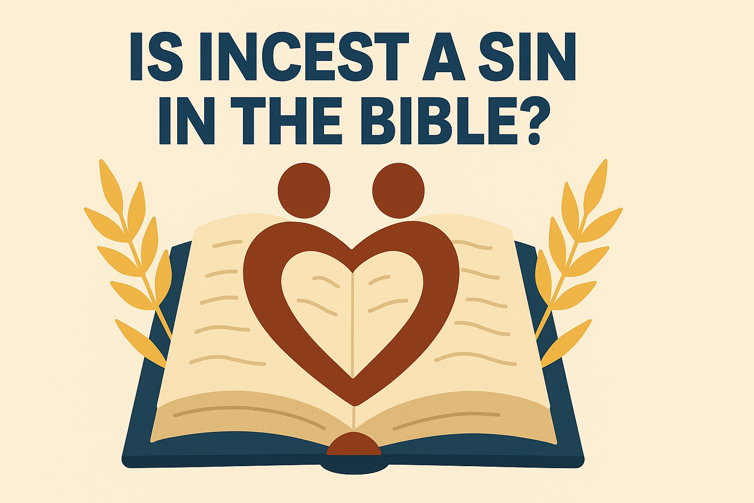 Cartoon illustration representing is incest a sin in the bible