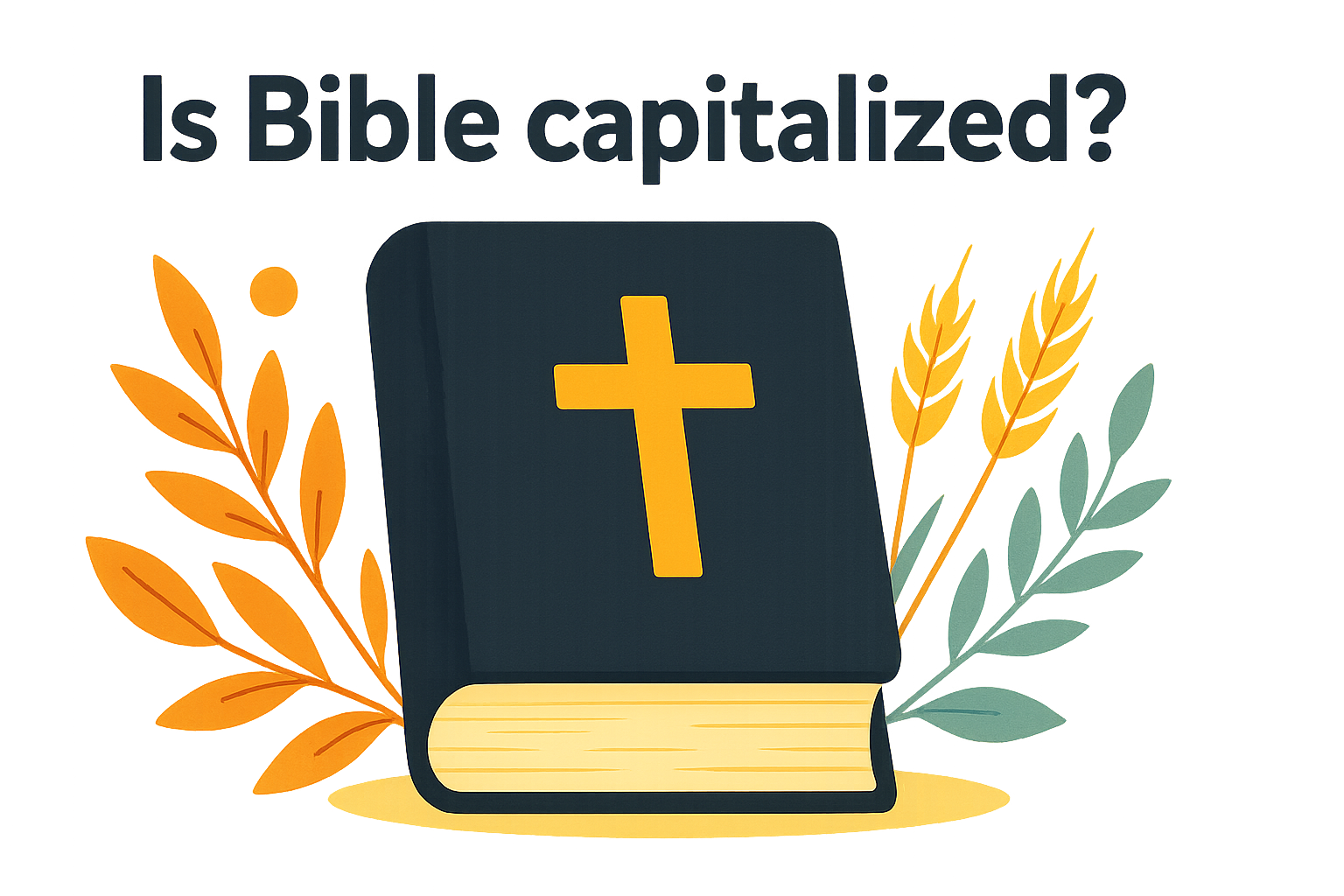 Cartoon illustration representing is bible capitalized