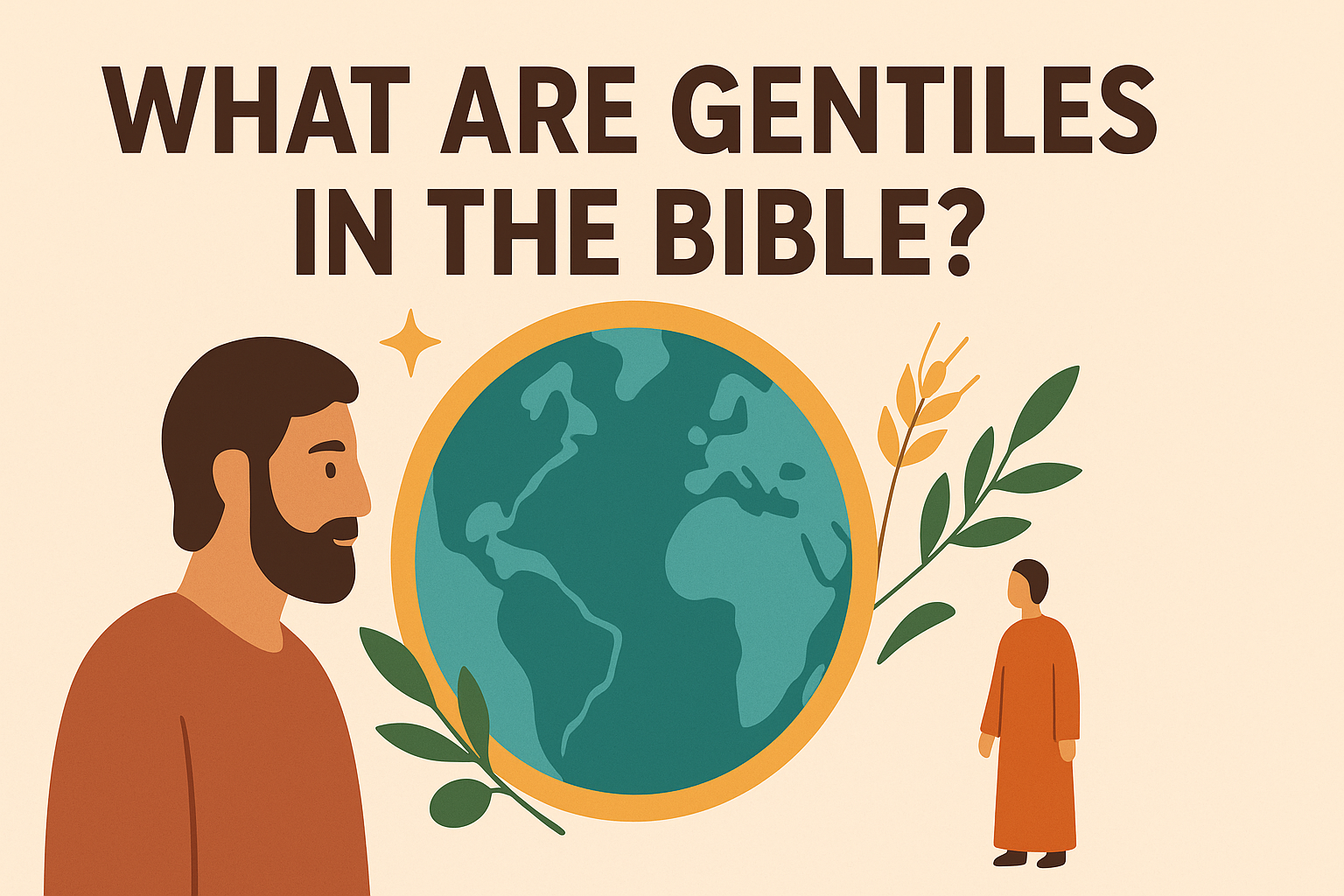 Cartoon illustration representing what are gentiles in the bible