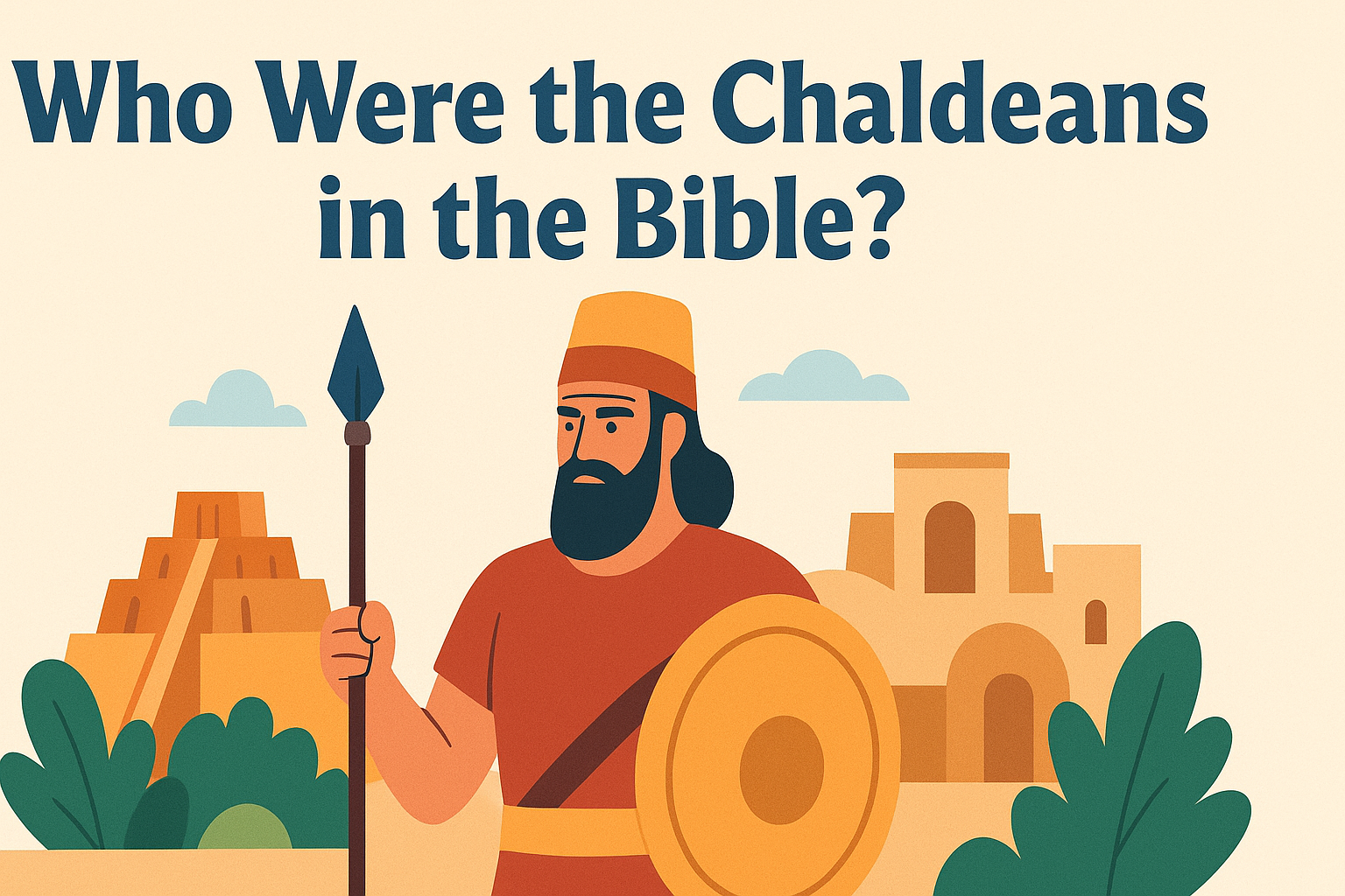 Cartoon illustration representing who were the chaldeans in the bible
