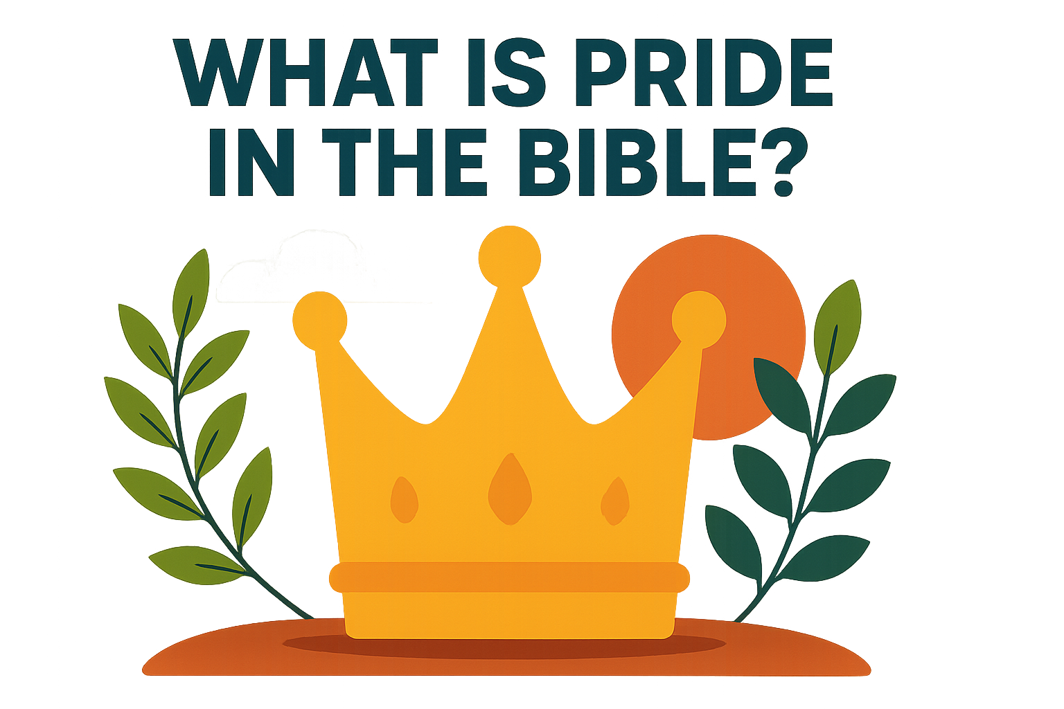 Cartoon illustration representing what is pride in the bible