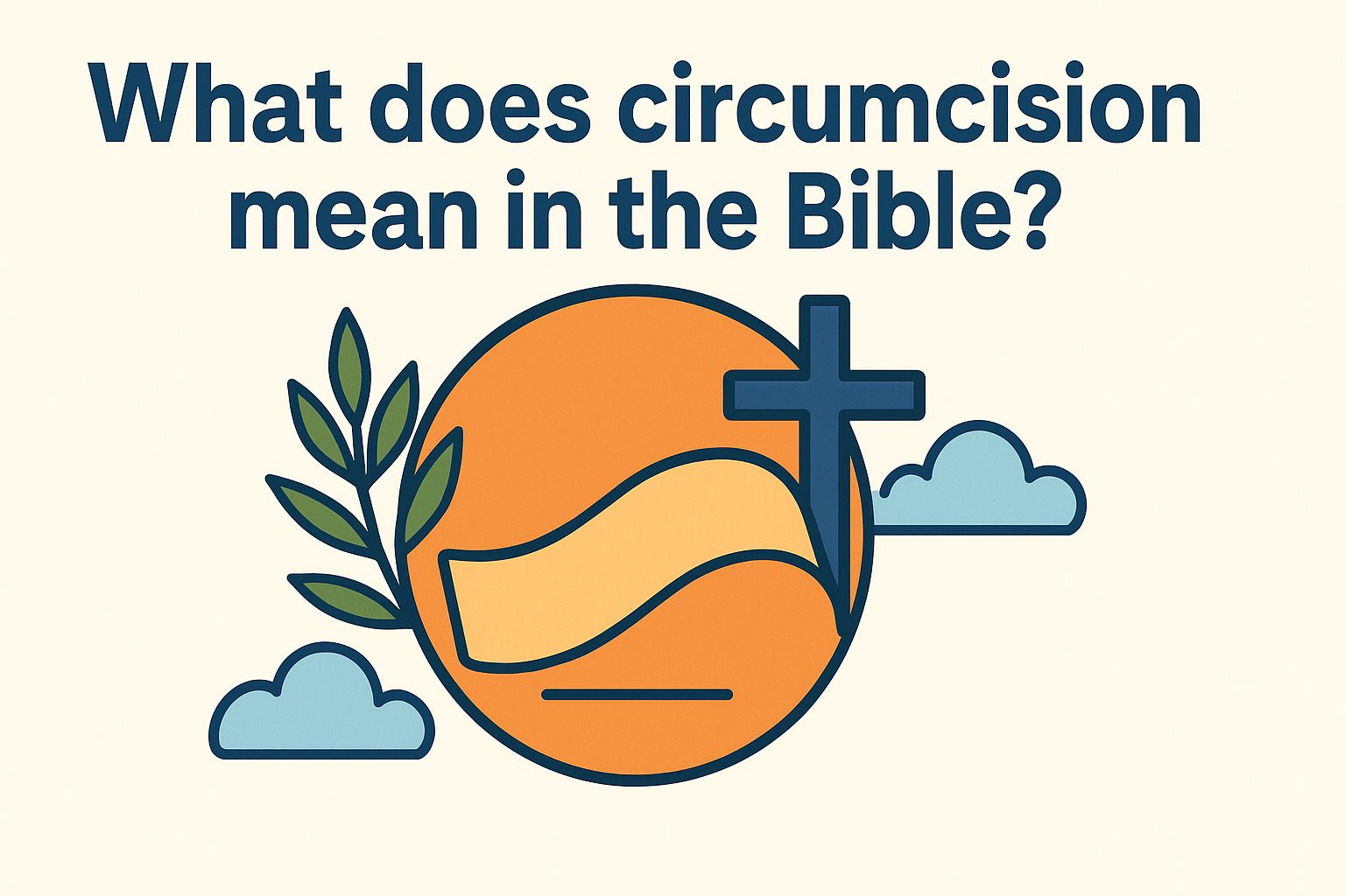 Cartoon illustration representing what does circumcision mean in the bible