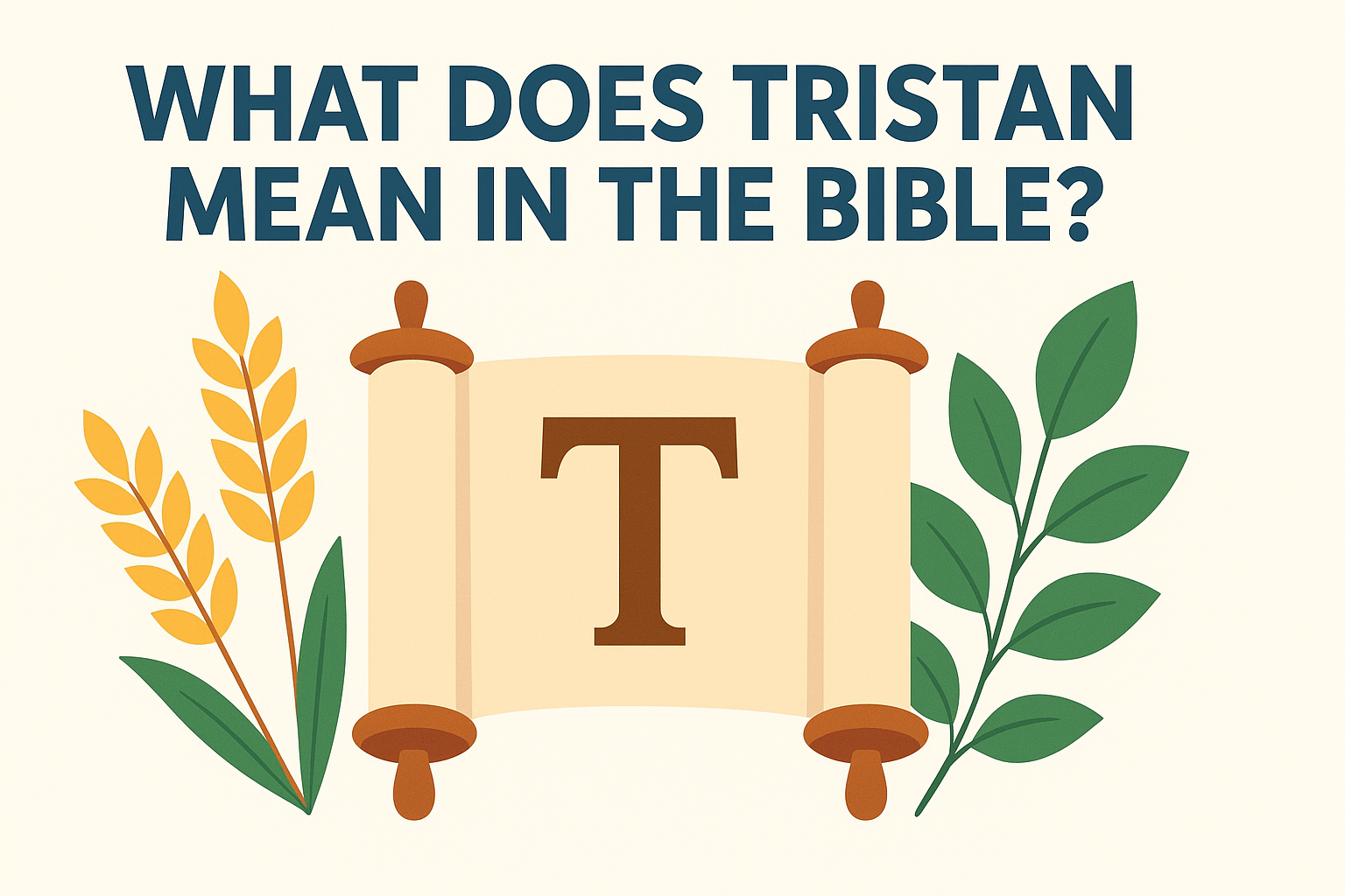 Cartoon illustration representing what does tristan mean in the bible
